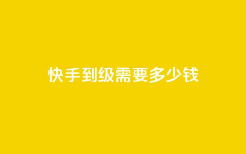 快手1到45级需要多少钱 - 快手从1到45级的花费分析与攻略~ 第1张 快手1到45级需要多少钱 - 快手从1到45级的花费分析与攻略~ 第1张